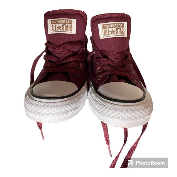 Converse Shoes - Converse Chuck Taylor's Maroon/Plaid Interior Low-Tops USA 6